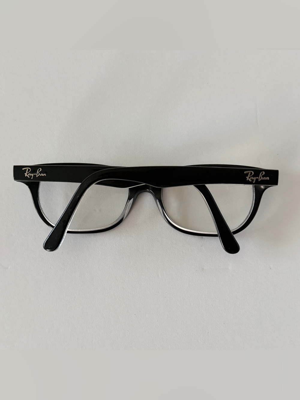 Ray-Ban RB 1555 3529 46-16-125 Black Crystal Full Rim Eyeglasses Only Frame